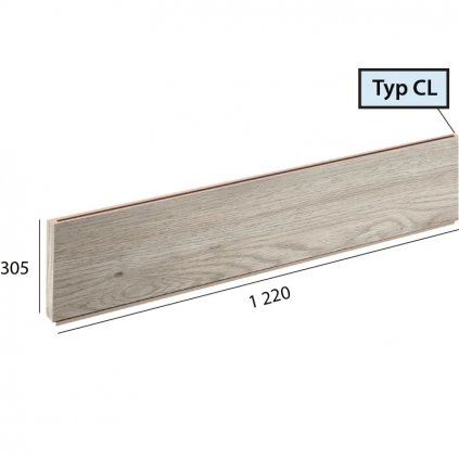 Podstupnica CL 9506 Dub biely polárny podlahovo