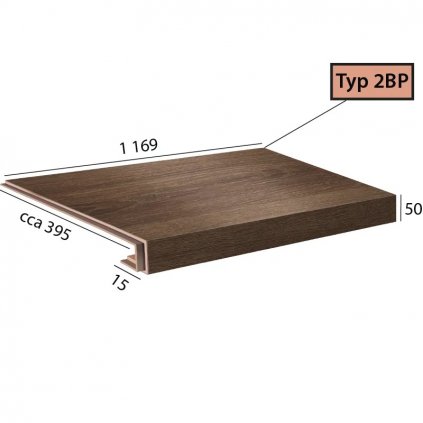 Ecoline Step 2BP 9554 Dub bush dymový podlahovo