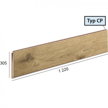 Ecoline step CP 9525 Dub taliansky svetlý podlahovo