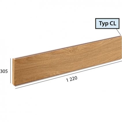 Podstupnica CL 9501 Dub prírodný podlahovo