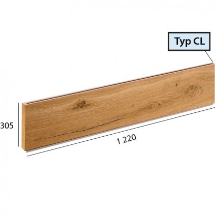 Podstupnica CL 9590 Dub kráľovský hnedý podlahovo