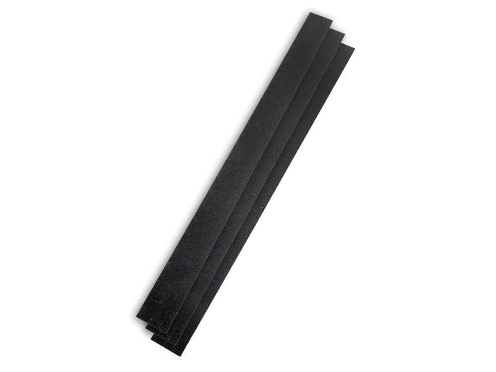Černá GRP protiskluzová schodová lišta - 120 x 5 x 0,3 cm - 3 ks