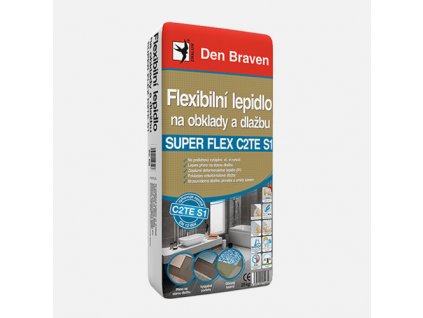 Den Braven - Flexibilní lepidlo na obklady a dlažbu SUPER FLEX C2TES1, pytel 25 kg