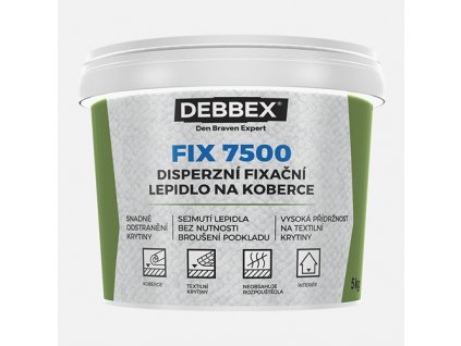 Den Braven - Disperzní fixační lepidlo na koberce FIX 7500, kbelík 5 kg