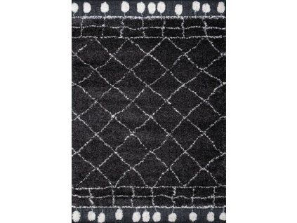 Kusový koberec Rangpur 65217 699 černo-krémový