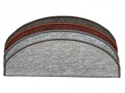 Nášlapy na schody Modena (půlkruh a obdélník) (Varianta Modena béžová 24x65 cm půlkruh-SLEVA posl.7 ks)