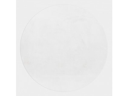 Kusový koberec kruh Pouffy 5100 white (Varianta Kruh 120 cm průměr)