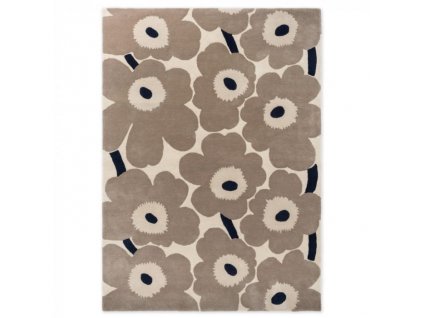 Designový vlněný koberec Marimekko Unikko šedý Brink & Campman