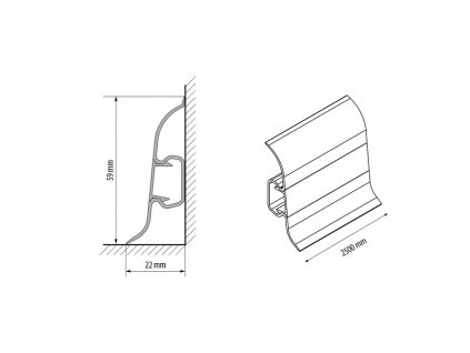 soklova lista pvc 2 5m technicke parametry