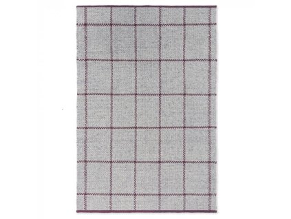 Designový kusový koberec B&C Craft matter Check ash - stone red 049100 Brink & Campman (Varianta 140x200)