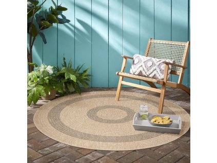 Kusový koberec Comilla 0886 black (Varianta Kruh 120 cm průměr)