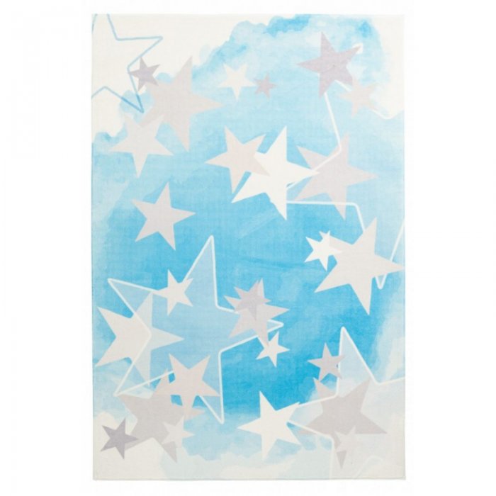 Dětský koberec Stars 410 blue Rozměr: 160x230 cm