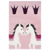livone pferdezirkus rosa kinderteppich happy rugs pferdezirkus rosa 120x180cm