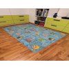 Dětský koberec Sovička SILK 5298 tyrkys (Varianta 120x170 cm)