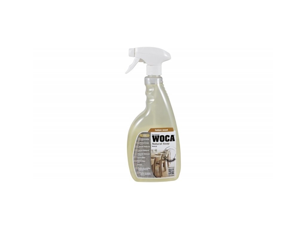 WOCA - Mýdlo na dřevěné olejované podlahy v rozprašovači - přírodní  0,75 L
