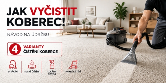 Jak vyčistit koberec – návod na údržbu.