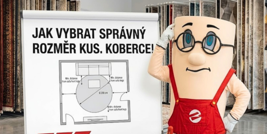 Jak vybrat správný rozměr kusového koberce pro váš interiér