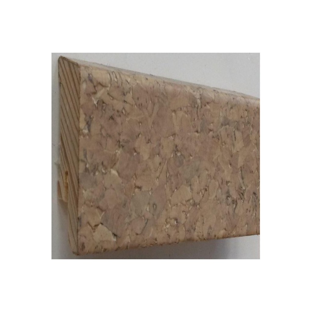 115015 obvodova lista korkova 16x40x2500mm kremova lak
