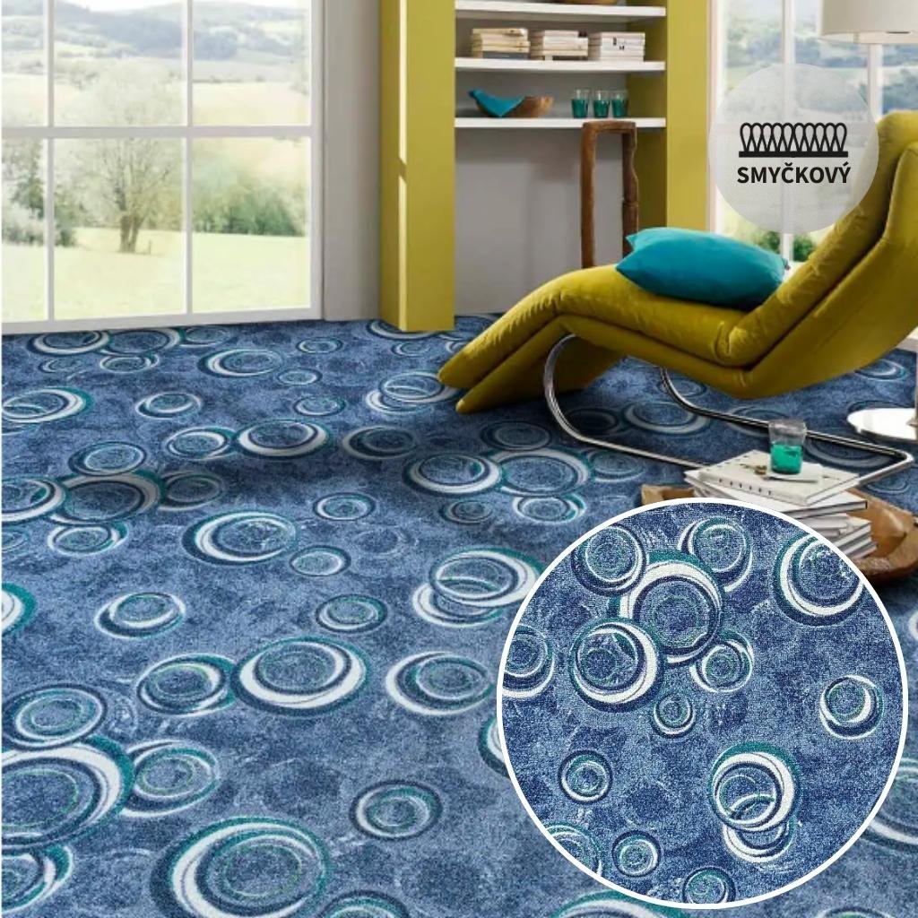 Koberec metráž Breno DROPS /filc 74 (Šířka 4 m)