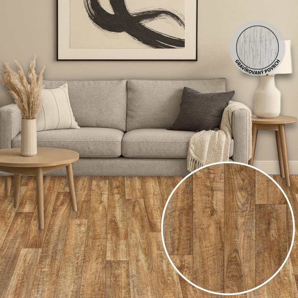 PVC podlaha AMBIENT Stock Oak 39M