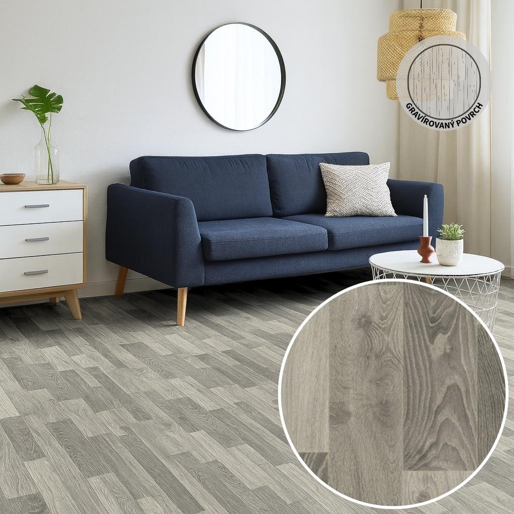 PVC podlaha POLARIS Fumed Oak 990D