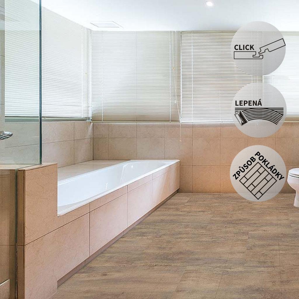 Vinylová podlaha DP 5704 Beton krémový (Varianta Objectline Click do 50 m²)