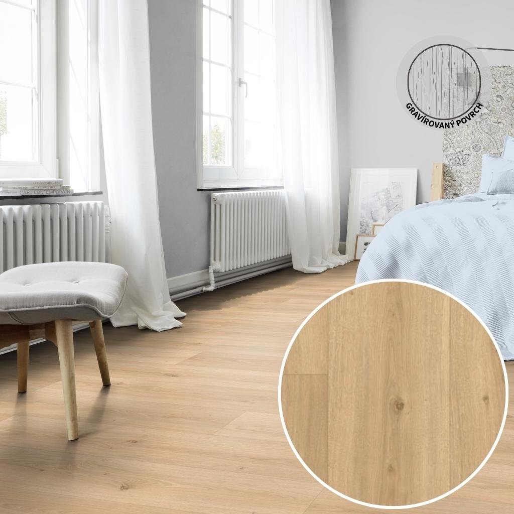 PVC podlaha ICONIK 280T Powell oak blonde