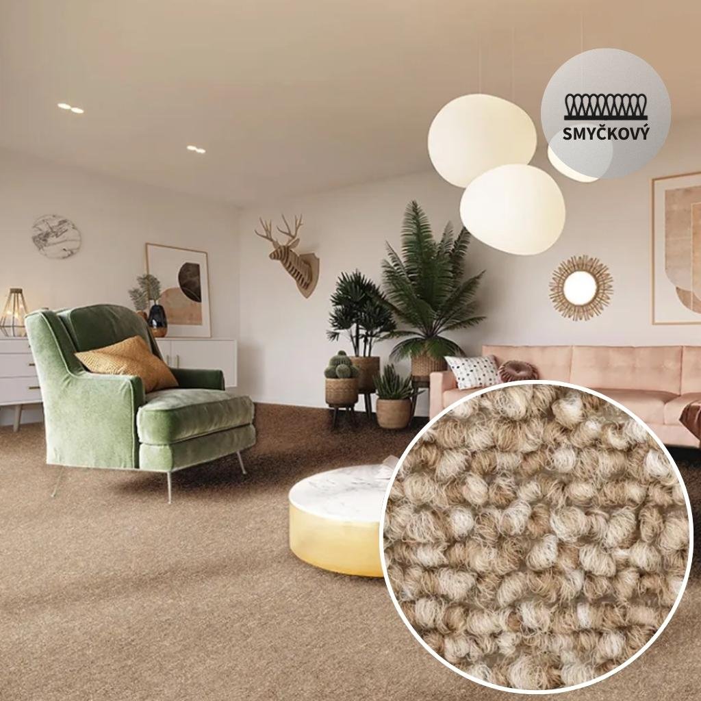 Metrážový koberec Breno NERO 33