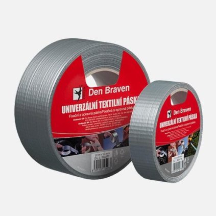 113422 univerzalni textilni paska 50mm x 25m stribrna