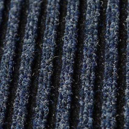 Kobercová čistící zóna rohož vzor pruhovaný barva modrá Liverpool 36
