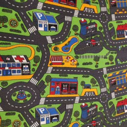 Dětský koberec vzor město barva vícebarevný City Life 158 úvodní