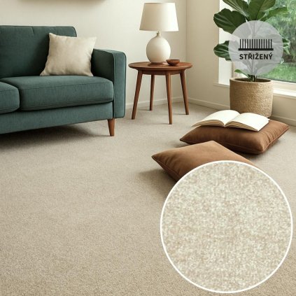 Koberec metráž SWINDON béžová duotex 34