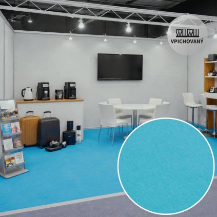 Obkladový (výstavní) koberec Revexpo 1335 (jasně modrý)