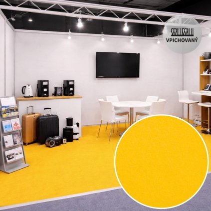 Obkladový (výstavní) koberec Revexpo 1360 (žlutý)