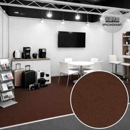 Obkladový (výstavní) koberec Revexpo 1389 (hnědý)