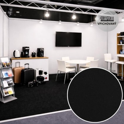 Obkladový (výstavní) koberec Revexpo 1961 (černý)