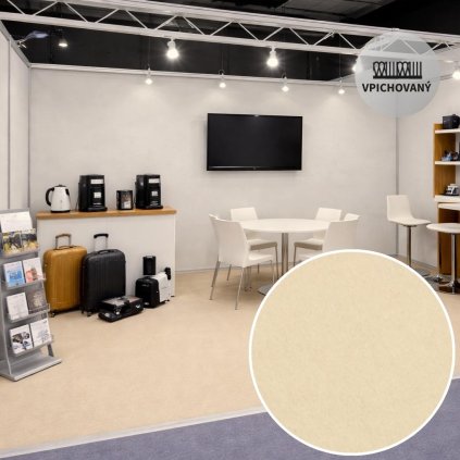 Obkladový (výstavní) koberec Revexpo 1963 (krémový)