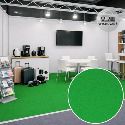 Obkladový (výstavní) koberec Revexpo 1967 (zelený)