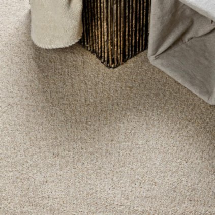 vlneny koberec luxusní stoprocentní vlna podklad AB přírodní materiál barva béžová DUBLIN 110 interier