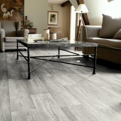 levne bytove pvc lino snadna udrzba vzor prkna povrchova uprava PUR barva seda AVROTEX 33 21 interier