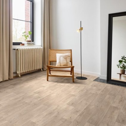 zatezove pvc lino kvalitni snadna udrzba filcovy podklad vzor prkna povrchova uprava PUR barva bezova hneda VIVATEX 33 60 interier