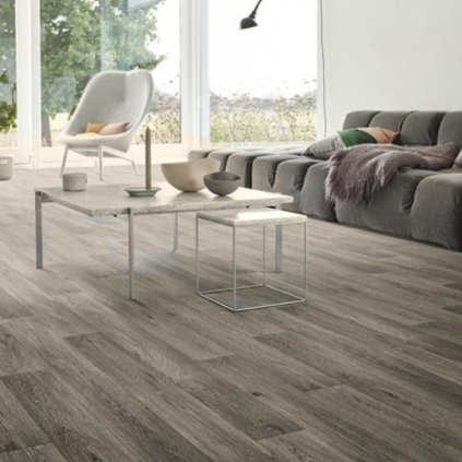 levne bytove pvc lino snadna udrzba vzor prkna povrchova uprava PUR barva seda DRITEX 33 53 interier