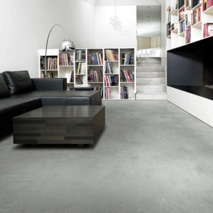 pvc lino s filcem zátěžové odolné vzor beton sire 2m 4m barva seda bezova NOVATEX PLUS 33 38 interier