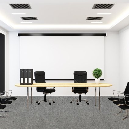 podlaha pvc zatezove komercni lehky prumysl vzor seminko sire 2m 3m 4m barva seda AMBIENT Tereza 976M interier
