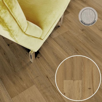 PVC podlaha ICONIK 280T Fumed oak natural beige