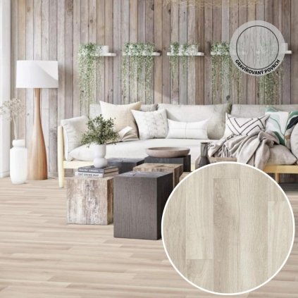 PVC podlaha ICONIK 280T Slow oak white