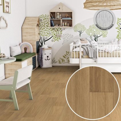 PVC podlaha ICONIK 280T Ancares oak plank brown
