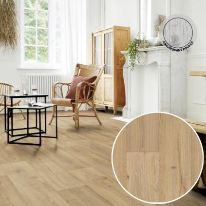 PVC podlaha ICONIK 280T Fumed oak soft beige