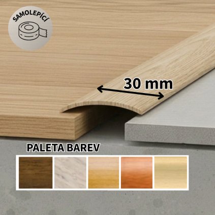A 03 PŘECHODOVÉ LIŠTY SAMOLEPÍCÍ, šíře 30 mm