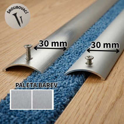 PRINZ 30 PŘECHODOVÉ LIŠTY ŠROUBOVACÍ, šíře 30 mm
